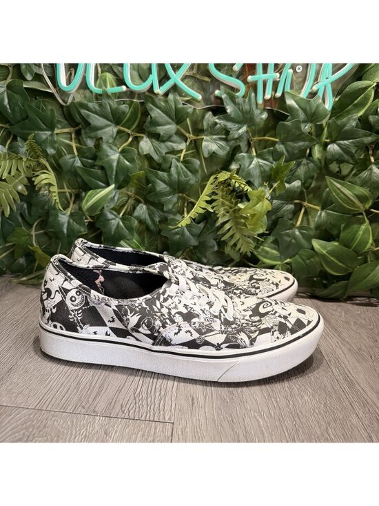 Vans Nightmare Before Xmas Mens 10 Black White Comfy Cush Lace Up Sneaker Shoes main image 11
